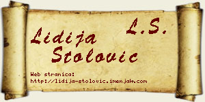 Lidija Stolović vizit kartica